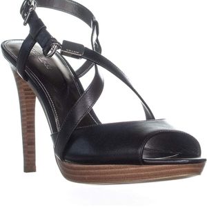 Coach Wendell platform heels sandals 8.5B